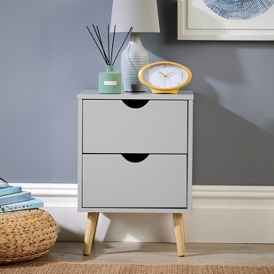 Wayfair grey deals bedside table